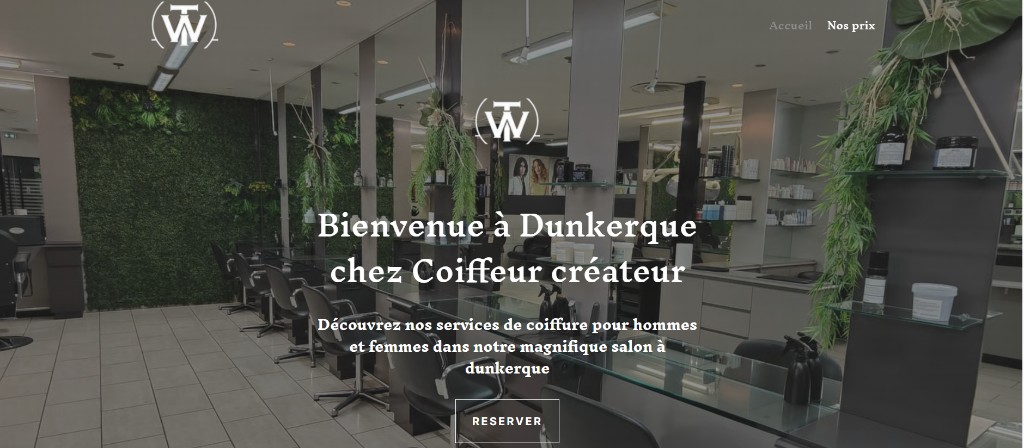 Aperçu du site Coiffeur Créateur — Dunkerque